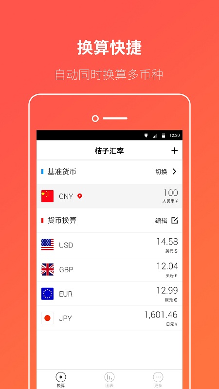 桔子汇率换算app截图4