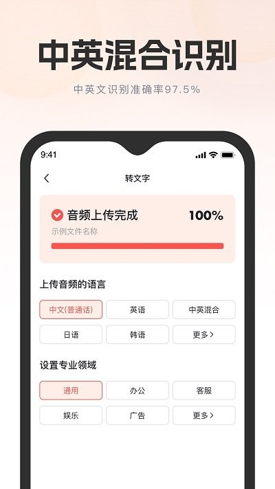 飞兔ai音视频转文字软件截图2