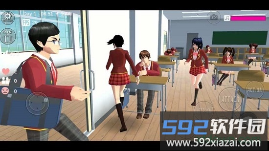 樱花校园模拟器圣诞节版截图1
