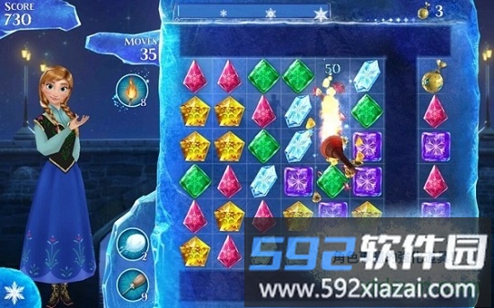 冰雪奇缘消消乐游戏(冰雪奇缘大冒险)截图1