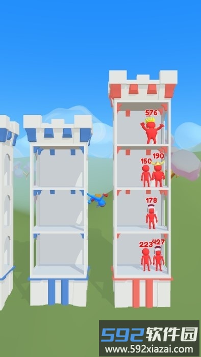 橡胶人推塔游戏(push tower)截图2