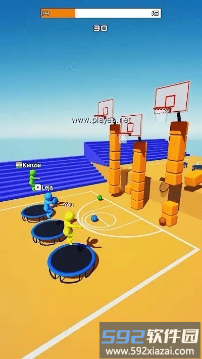 炫酷扣篮3d游戏(color dunk 3d)截图1