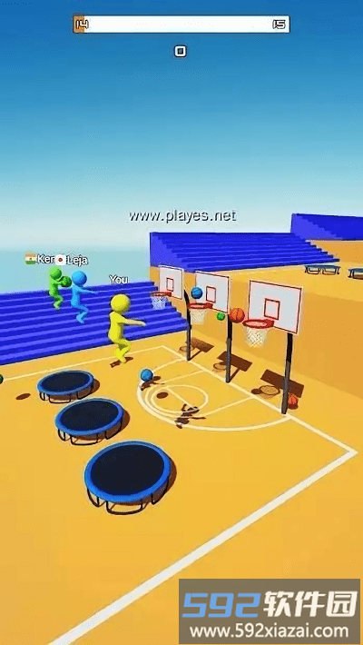 炫酷扣篮3d游戏(color dunk 3d)截图3
