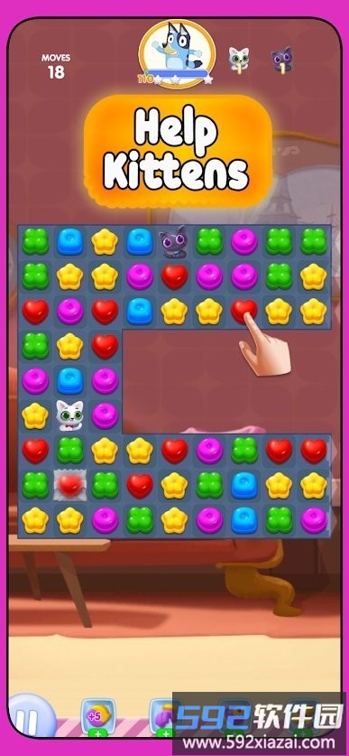 蓝色糖果消除手机版截图2