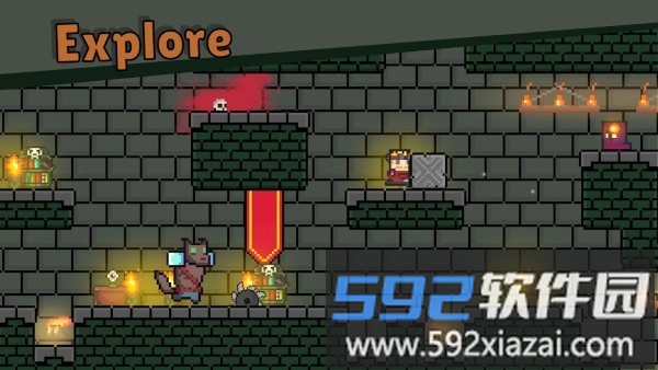 像素洞穴战斗与探索游戏(pixel caves)截图1