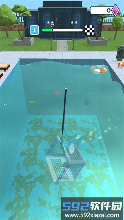 水池清洁工3d小游戏(poolcleaner3d)截图1