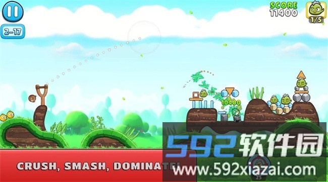 粉碎小鸟游戏手机版(Crusher Birds Catapult)截图1