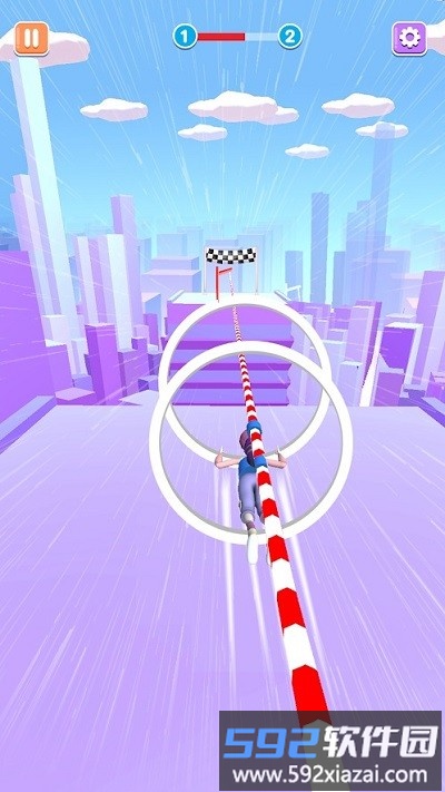 空中滑索赛手机版(sky rope adventure)截图2