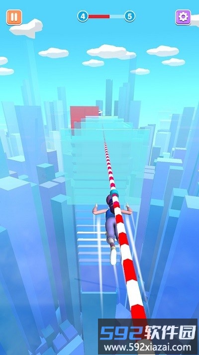 空中滑索赛手机版(sky rope adventure)截图3