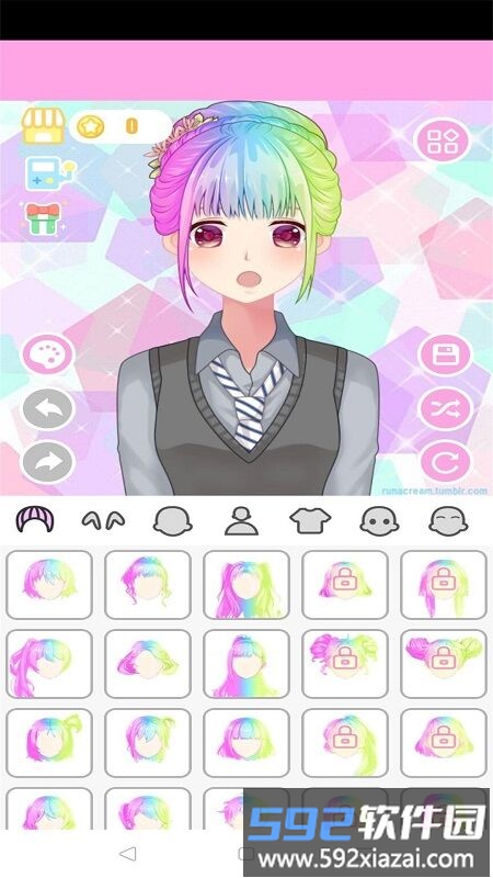 粉彩萌娘换装系统最新版截图1