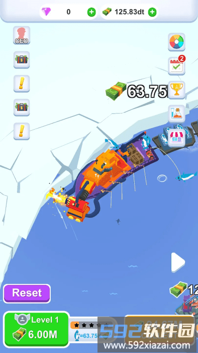 破冰船钓鱼游戏截图4