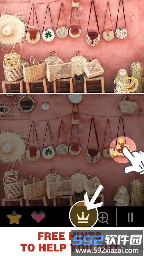 照片找不同游戏(spot 5 differences)截图1