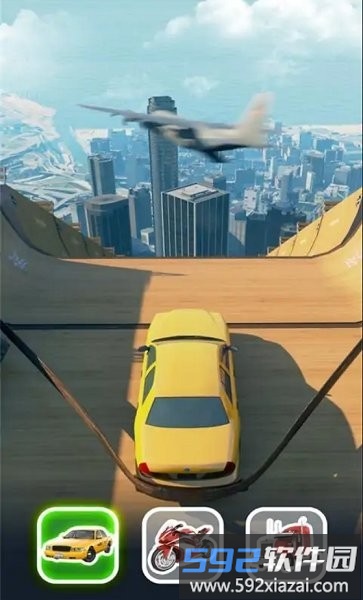 巨型坡道汽车跳跃游戏截图1