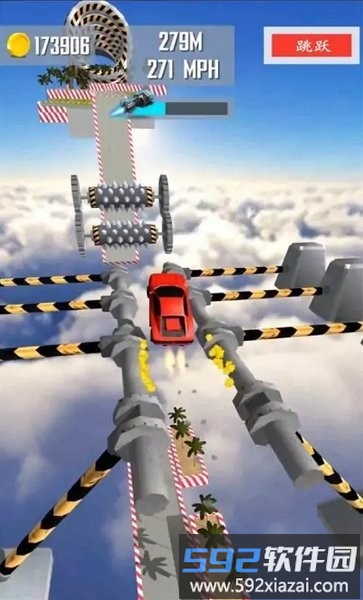 巨型坡道汽车跳跃游戏截图2