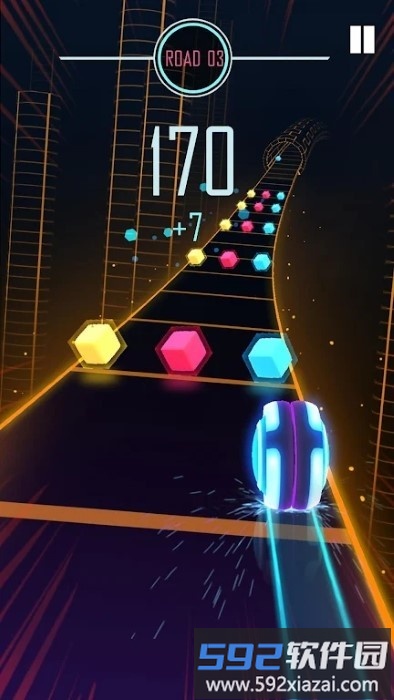轮胎跑酷游戏(roller rush)截图1