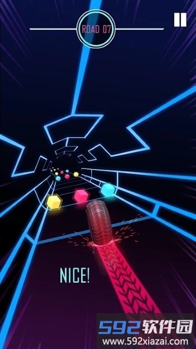 轮胎跑酷游戏(roller rush)截图3