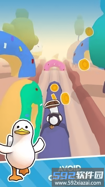 奔跑的鸭子游戏(duck on the run)截图1