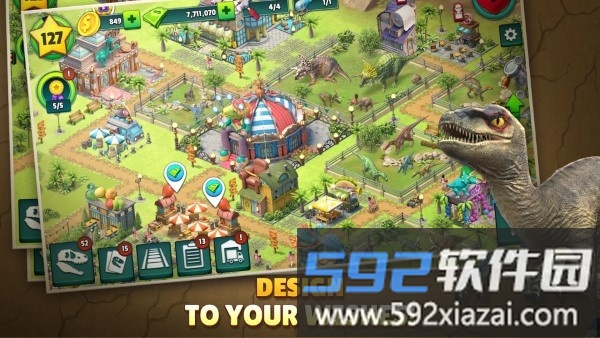 侏罗纪恐龙公园游戏截图1
