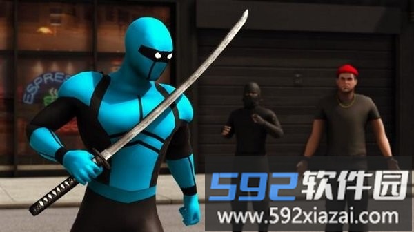 蓝色超级忍者英雄最新版截图2