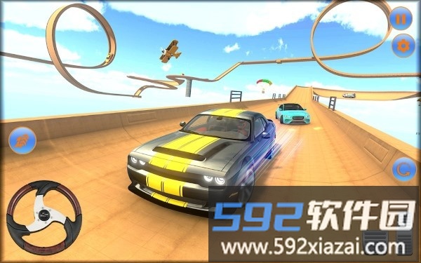 横越特技竞速手游(rampover stunts)截图1