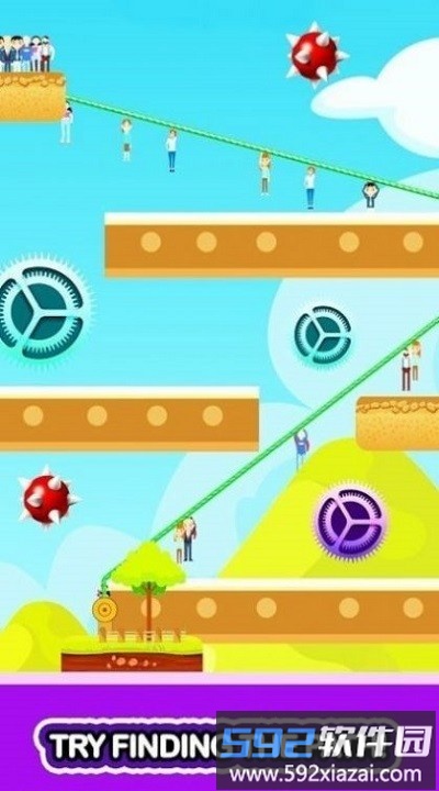 极速拉链救援游戏(zipline rescue)截图1