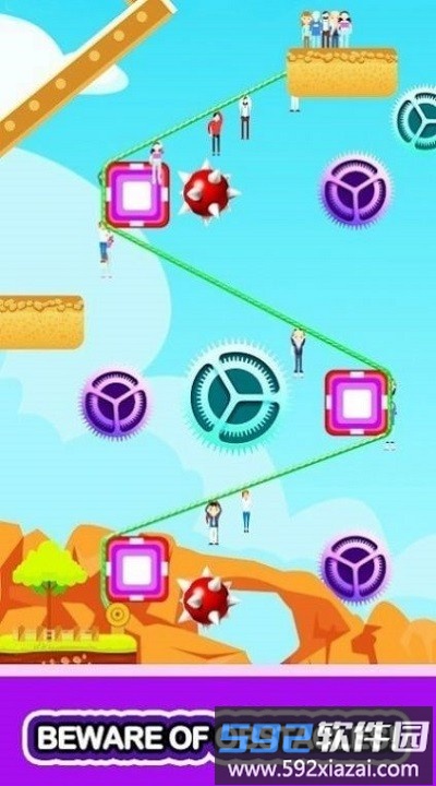 极速拉链救援游戏(zipline rescue)截图2
