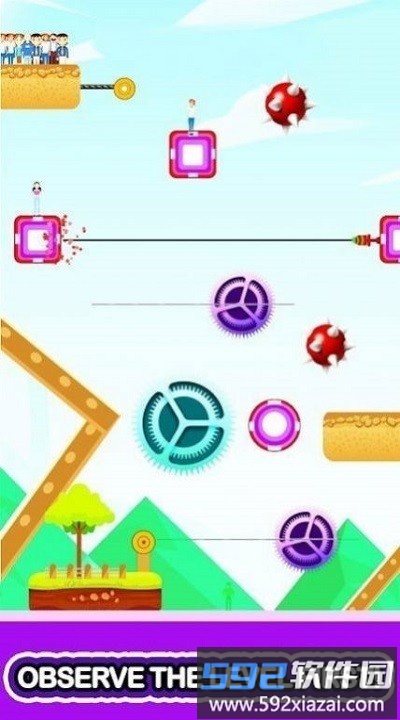 极速拉链救援游戏(zipline rescue)截图3