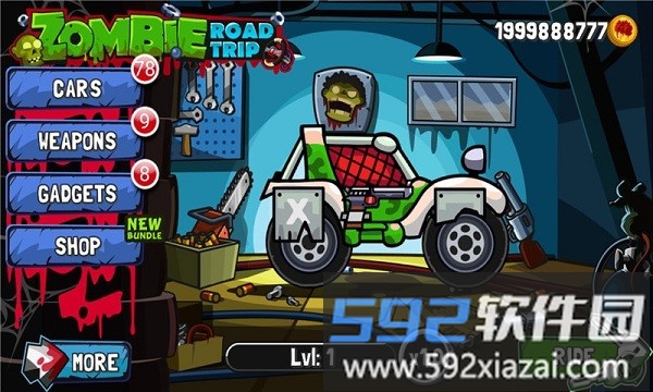 僵尸公路大暴走游戏(zombie road trip)截图1