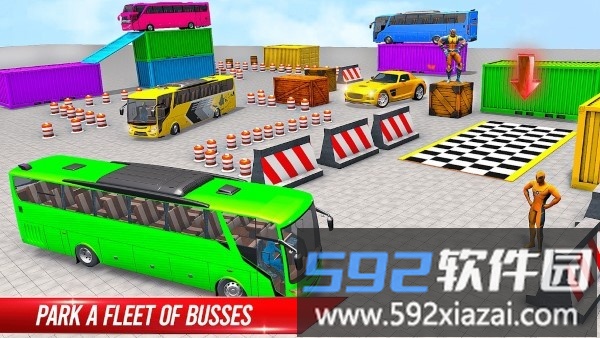 超级英雄巴士停车场游戏(super hero bus parking)截图4