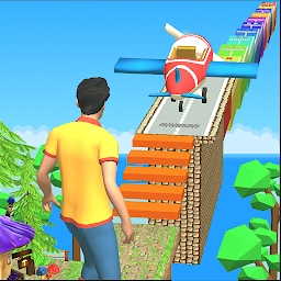 丛林飞跑比赛3d游戏(skyglider)