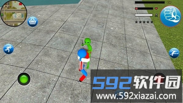 火柴人队长绳索英雄游戏截图4