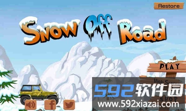 雪地越野车游戏(snow off road)截图2