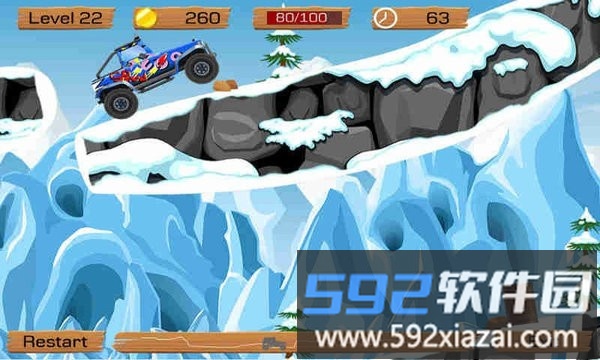 雪地越野车游戏(snow off road)截图3