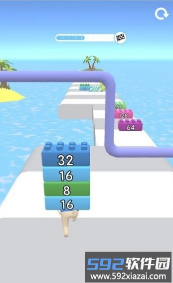 2048积木跑最新版截图2
