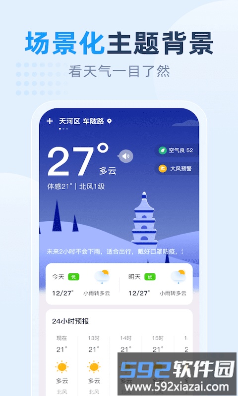 小时天气预报截图1