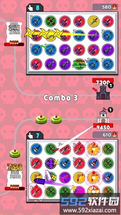 比赛防御战游戏(match defense war)截图1