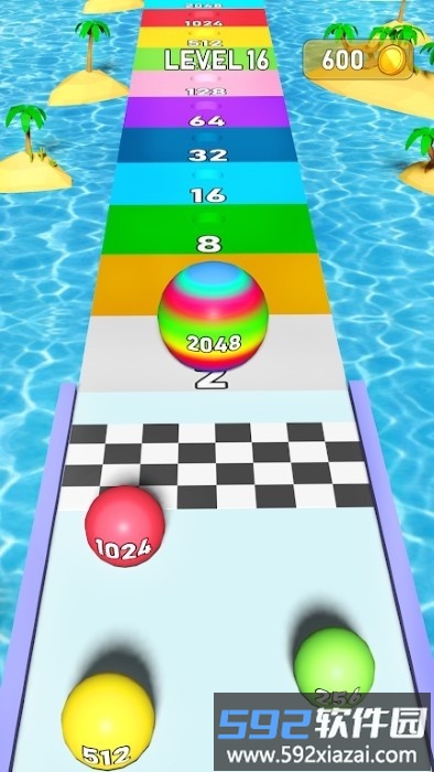 去球跑20483d游戏(going ball run 2048 3d)截图2
