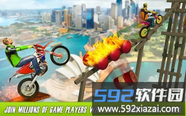 美加真正的自行车赛车游戏截图1