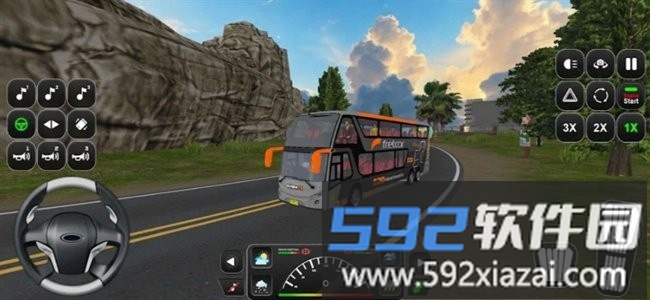 越野巴士驾驶游戏(Open World Bus Driving Game 3d)截图1