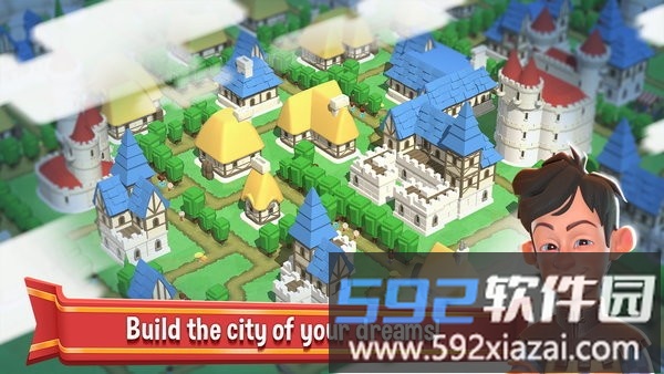 迷你小镇王国游戏(crafty town)截图1