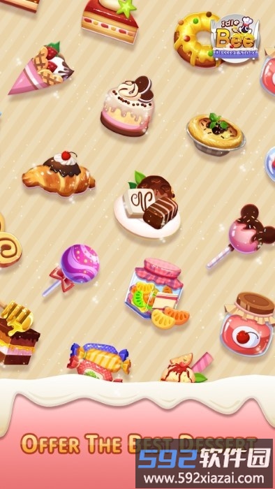 空闲蜜蜂甜点故事游戏(idle bee dessert story)截图1