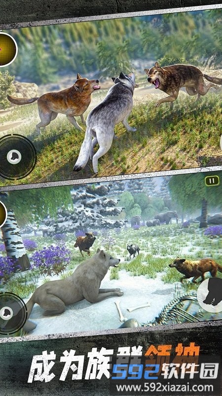 野狼模拟3d北极狼猎杀游戏截图4