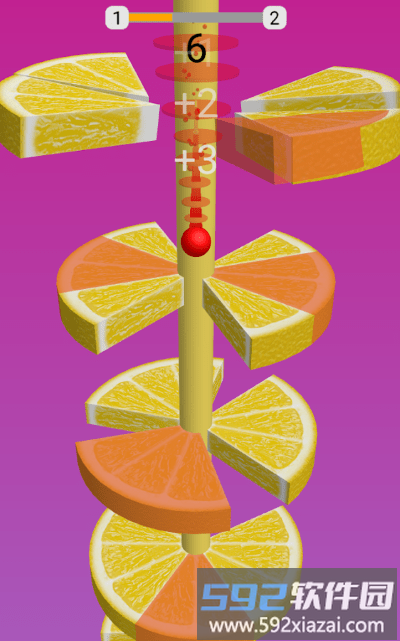 螺旋水果秋天游戏(helix fruits fall)截图2