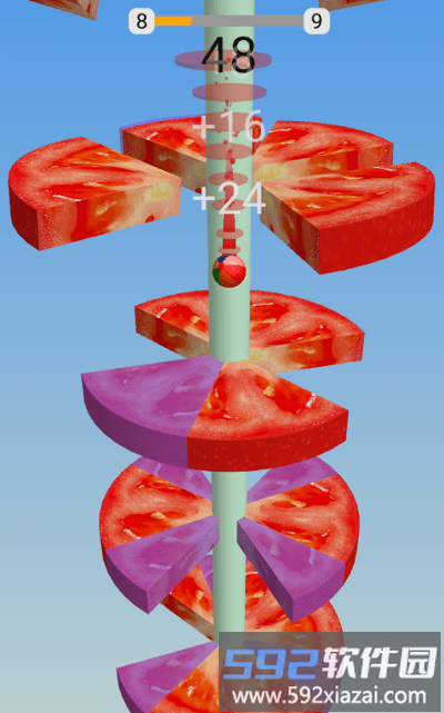 螺旋水果秋天游戏(helix fruits fall)截图3