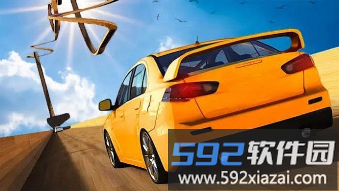 疯狂的汽车特技赛车手机版(crazy car stunts racing)截图1