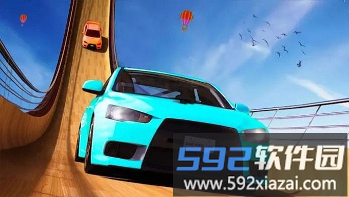 疯狂的汽车特技赛车手机版(crazy car stunts racing)截图3