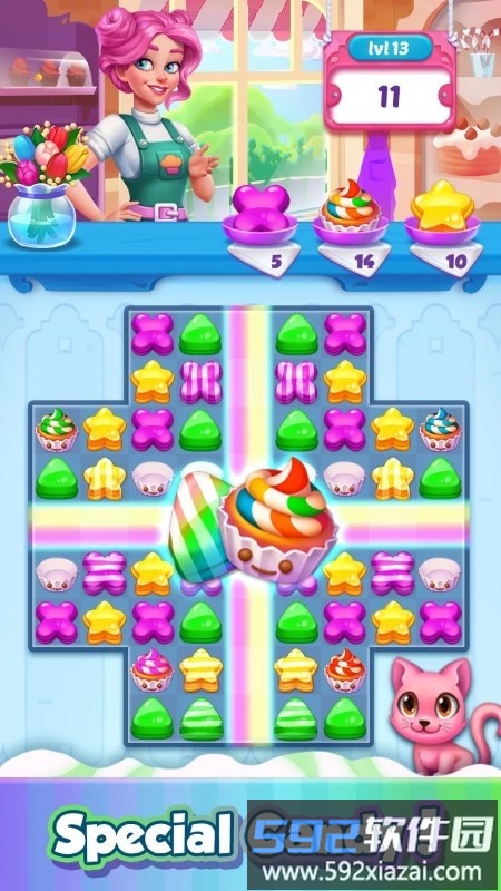 甜品粉碎游戏截图1