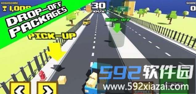 疯狂的公路皮卡车游戏(crazy road: pickup truck)截图3