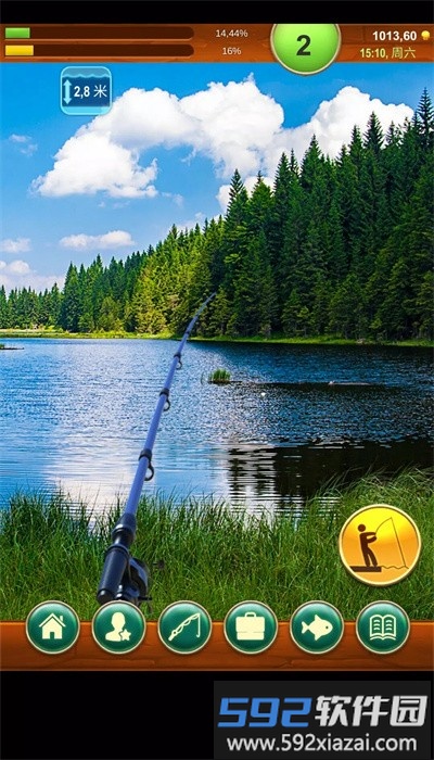 钓鱼男爵汉化版(Fishing Baron)截图2