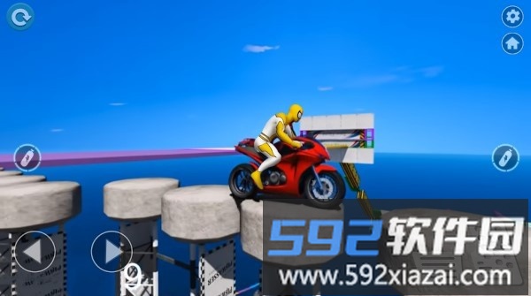 危险天空赛道摩托驾驶游戏截图3